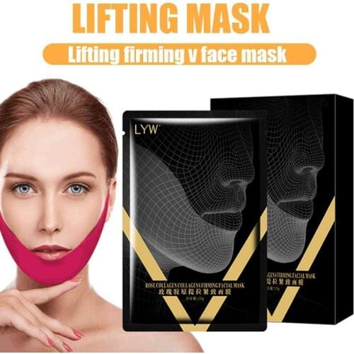 Face Lifting Tightening Ear Hook Jelly Mask Hexapeptide Firming Skin Repairing Face Slim Chin Neck Lift Slimming Mask Skin Care
