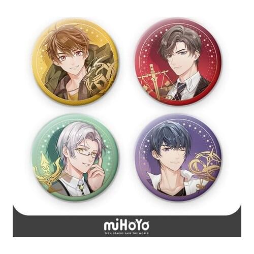 Medal Badge Button Brooch Pins Collection Souvenir Clothing Decor Gifts Anime Tears of Themis Vilhelm Marius Raven Hot stamping