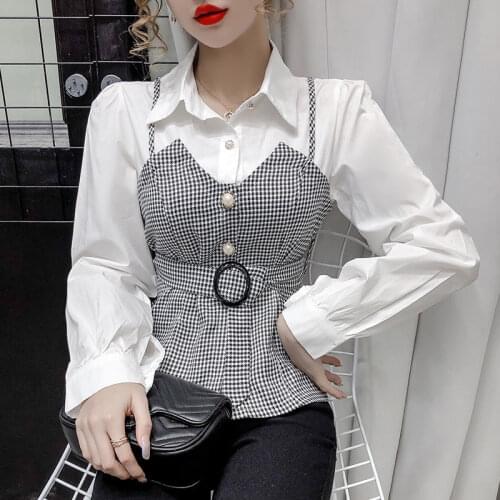 MVJT DAIR Stand-up Collar Blouses