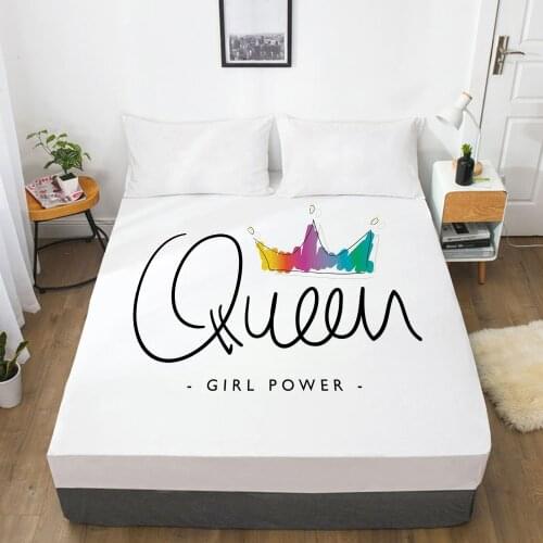 1PC Fitted Sheets Mattress Cover With Elastic Band 3D Bed Sheet Linens 135x200 150x200 Bed Sheet Customize any size design