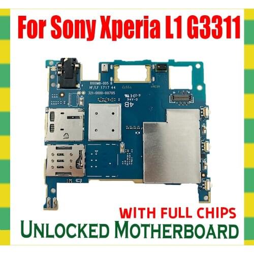 For Sony Ericsson Xperia L1 G3311 Full chips Unlocked mainboard unlock Motherboard Android system logic board mainboard boards
