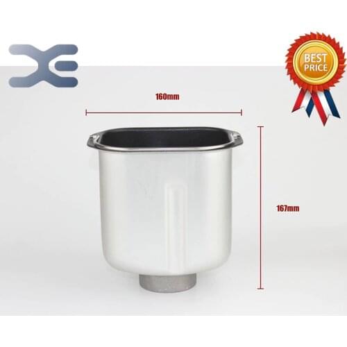 Bread Maker Machine Original Accessories Cake Barrel Square Base Straight Bread Barrel Not Sticky Pot Liner 16cm*16.7cm