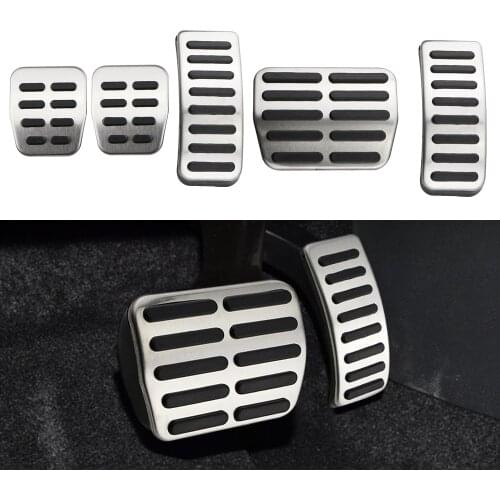 Color My Life Stainless Steel Gas Brake Pedal MT/AT Pedals Cover for Seat Ibiza 6K 6L 6J Arosa Cordoba 6K 6L Leon Toledo 1M