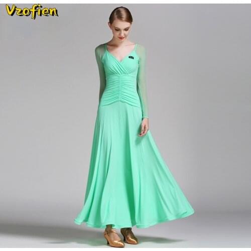 Modern Dance Dress Ballroom Dance Competition Performance Costumes Women Waltz Tango Foxtrot Practice Wear Spanish Dress