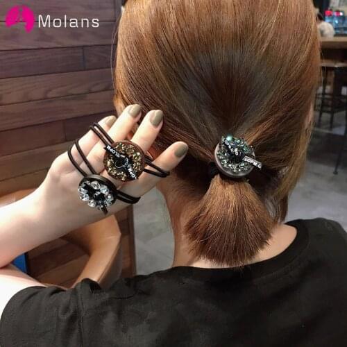 Molans Korean Elegant Hair Rope Scrunchie Women Elastic Hair Rubber Bands Accessories For Girls Ponytail Holder Hair Accessories