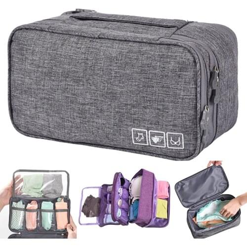 High quality Travel Bra Organizer Container Underwear Case Travel Portable Storage Bag Box Protect