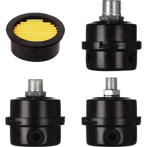 12.5mm 16mm 20mm 1Pcs Air Compressor Parts Metal Air Compressor Intake Filter Noise Muffler Silencer 1/2'' 5/8" 3/4'' Thread M12