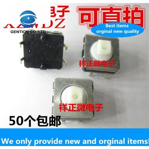10pcs 100% orginal new waterproof micro-motion B3W-4050 tact switch button 12x12x7.3mm vertical 4 feet