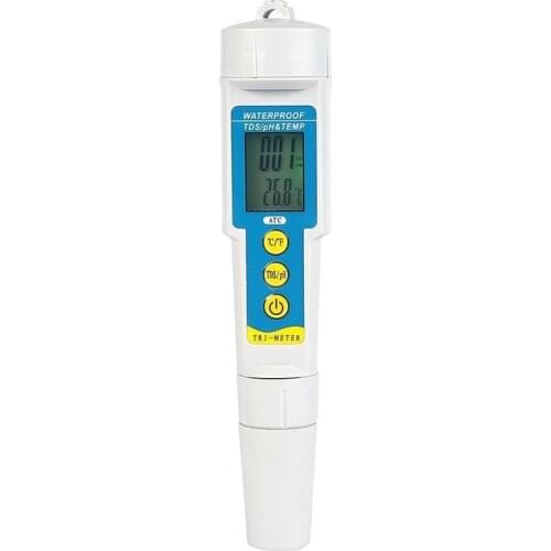 3 in 1 Water Tester Multi-parameter PH Monitor TDS PH Meter For Aquarium Acidometer Drink Water Quality Analyser