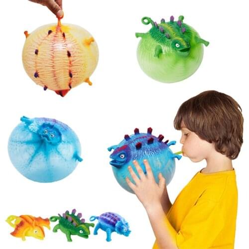 6/12Pcs Kids Dinosaur Soft Inflatable Antistress Vent Balloon Children ball Toy