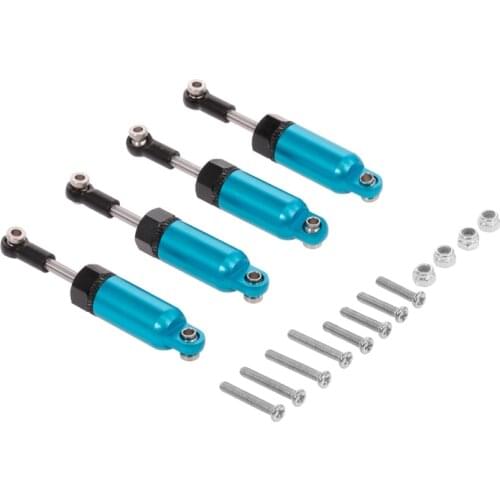 4Pcs Alloy Shock Absorber for WPL 1:16 Henglong C-14 C-24 Pickup Crawler Half Truck RC Car Spare Parts Upgrade Modified Parts