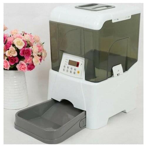 Large LCD Display Electronic Automatic Pet Feeder Dispenser Dog Cat 10.6L