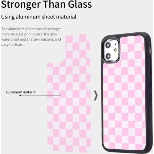 Lattice Pattern Case for iPhone 11 Pro Max SE 2020 Soft Side TPU Silicone Coque Hard Back Cover for iPhone 6 7 Cases Accessories