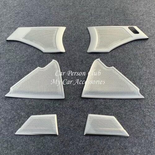 For Mazda 3 M3 RHD 2019 2020 Interior Stainless Steel Door Speaker Sound Music Audio Ring Cover Sticker Trims Car Accessories