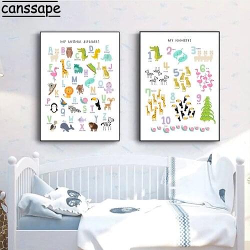 Animal Posters And Prints Lion Tiger Paintings Alpaca Poster Nordic Print Nursery Wall Pictures Baby Kids Bedroom Decoration