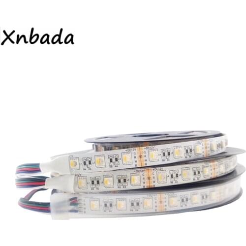 1m 2m 3m 4m 5m 5050SMD RGBW RGBWW 4 In 1 Led Strip Light,60Leds/m White PCB IP30/IP65/IP67 Flexible Led Tape Light DC12V