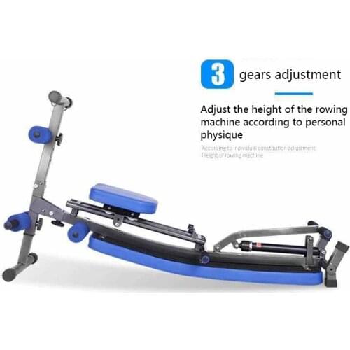 Rowing Machine Multifunctional Supine Board Fitness Equipment Folding Home Sports Sit-ups Exercise Abdominal Muscles XS
