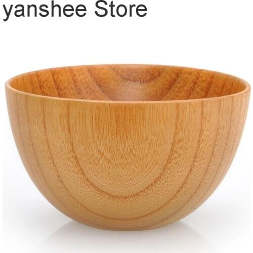 Natural handmade wooden bowls, soups, salads, rice, kitchens, kitchen food containers, tableware, adult tableware