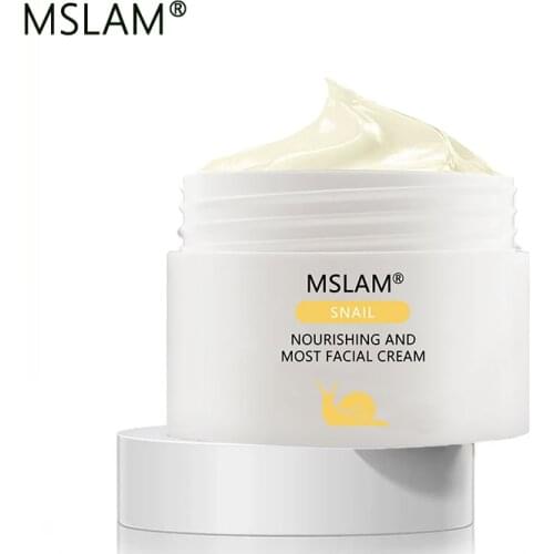 MSLAM Facial cream Skin Care Moisturizing Nourishing Repair Pore Whitening Snail face Cream 30ml