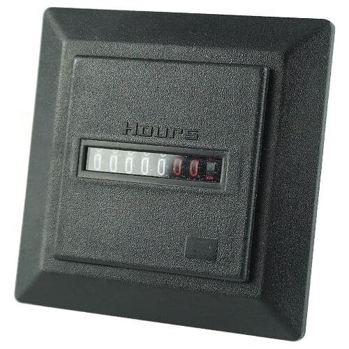 Free Shipping HM-1 220~240V Square Quartz Sealed Hour Meter
