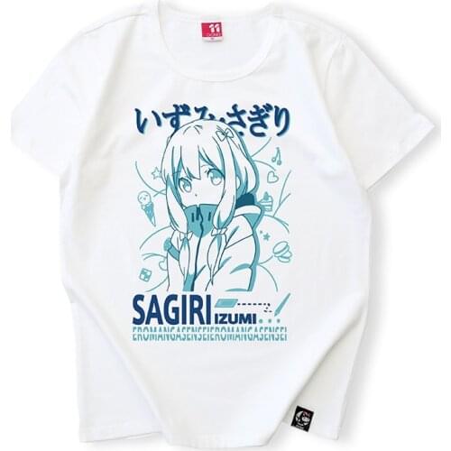 Summer Japanese Eromanga Sensei Women Men T Shirts Cartoon Printing Short Sleeve Tee Shirt Tshirt Casual Round Neck T-shirt