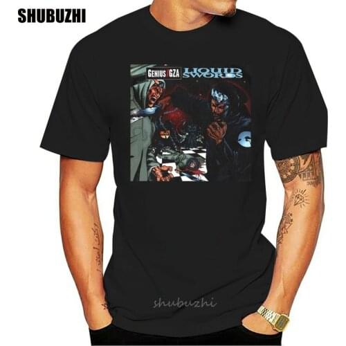 GZA Liquid Swords Black Tops Tee T Shirt T-Shirt High Quality Casual Printing male brand teeshirt men summer cotton t shirt