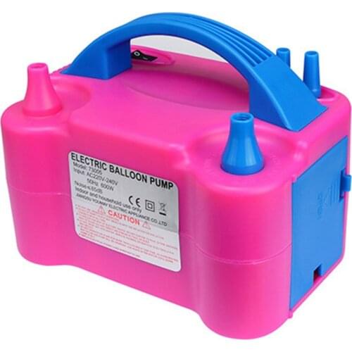 220V EU Plug Double Hole AC Inflatable Electric Balloon Pump Air Balloon Pump Electric Balloon Pump Inflator Baloon S1ZN