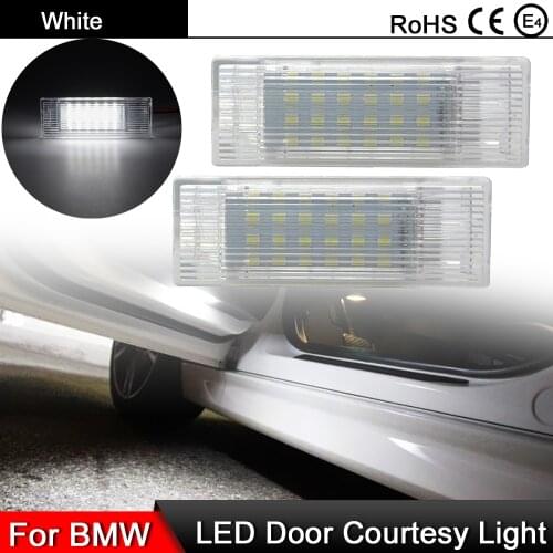 2Pcs For BMW F20 F21 F30 F31 F34 F32 F10 F11 F07 F01 X5 X1 X4 I3 LED Luggage Trunk Glove Box Lamp Door Courtesy Footwell Light