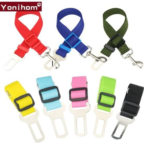 Pet Dog Leash Nylon Vehicle Car Pet Dog Collars Leashes Seat Belt Car Seatbelt Leash for Dogs Safety Lever Auto Traction Product