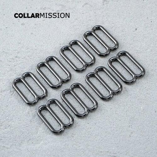 DIY dog collar For 30mm adjustable buckle loop for dog collar harness backpack strap accessory gun black BZK30QH