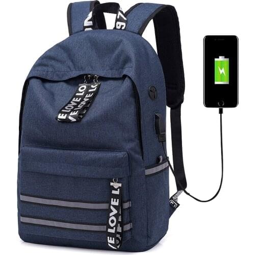 New Reflective Strip Shoulder Bag Mens Backpack Business Mens Computer Bags Package business travel bag backpack