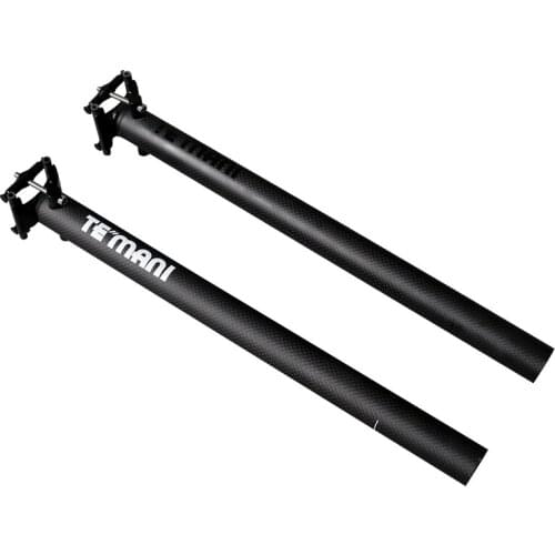 TEMANI bike full carbon seatpost 3K 33.9*580MM 280g