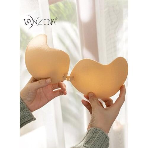 VANZTINA Women Sexy Push up Invisible Thin&Thick Bra Reusable Self Adhesive Sticky Bra Backless Strapless Front Closure Bralette