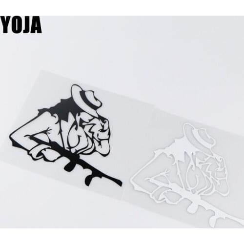 YOJA 15X13.4CM Sexy Woman With Gun Vinyl Decal Car Sticker Funny Decor ZT2-0127