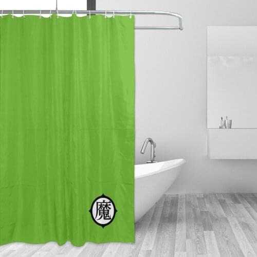 Kanji Gohan Piccolo Bathing Bathroom Bath Curtain Anime Cartoon Waterproof Polyester Fabric High Quality Show Curtain