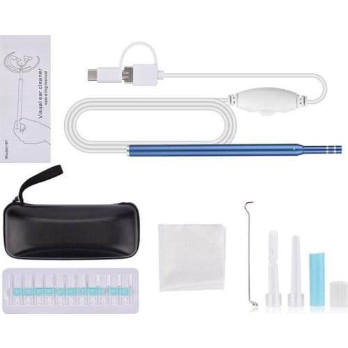 Ear Cleaning Endoscope 2 in1 USB HD Visual Ear Spoon 5.5mm Mini Camera Android PC Ear pick Otoscope Borescope Tool Health Care