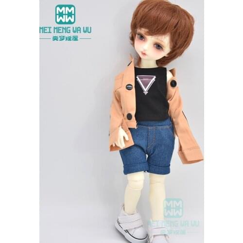 BJD accessories doll Clothes Commuting shirts, vests, denim shorts for 1/6 BJD YOSD Doll