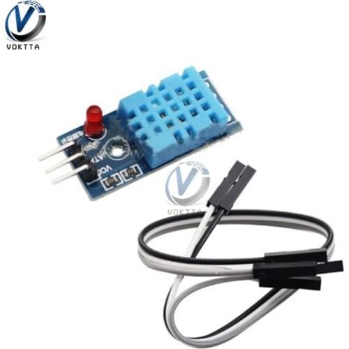 DHT11 Digital Temperature and Relative Humidity Sensor Module with Dupont Line For Arduino Diy Kit