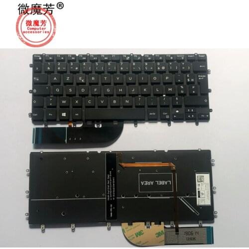 French FR Laptop keyboard for DELL Inspiron XPS 13 7000 7347 7348 7352 7353 7359 15 7547 7548 9343 9350 9360 N7548 backlit