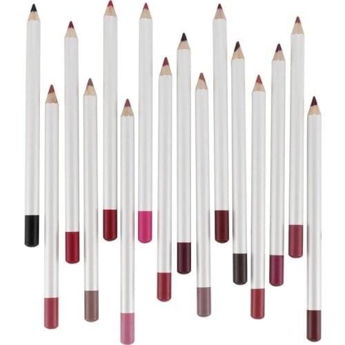 Print Your LOGO 21 Colors Wholesale OEM Custom Cosmetic Lip Liner Waterproof Private Label Lip Liner Pencil ODM