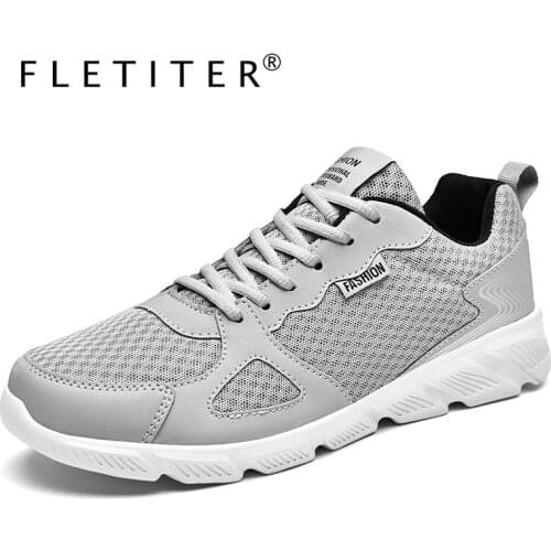 Size 38-48 Men Casual Shoes Spring Summer Fashion MenS Sneakers Outdoors Mesh Shoes Men Lace Up Breathable Men Shoes