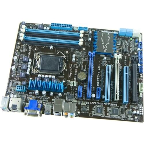 For ASUS P8Z77-V LK desktop motherboard LGA 1155 DDR3 i3 i5 i7 22/32nm CPU USB3.0 32GB SATA3 VGA HDMI Z77 used PC mainboard