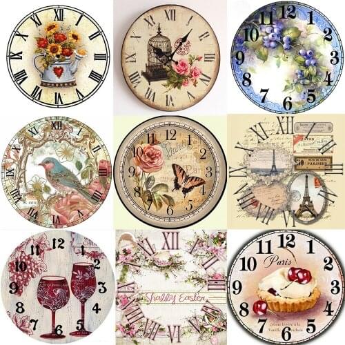 Full square/round 5D DIY diamond painting clock gift Embroidery Pattern 3D Cross stitch kits mosaic wall stickers