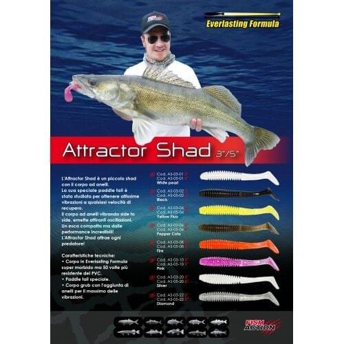 FISH ACTION fishing lure Attractor shad 3"