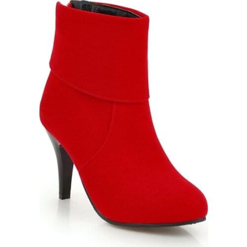 Big Size Simple short boots boots women shoes ankle boots for women ladies boots shoes woman winter