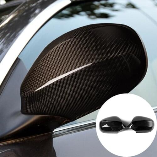 Real Carbon Fiber Rear View Mirror Cover Cap for BMW E90 M3 Sedan Coupe E93 M3 Cabrio 2007-2012 Car Side Door Rearview Casing