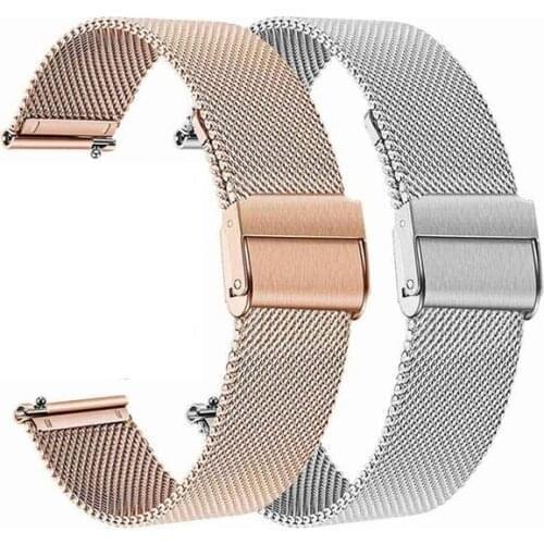 Metal Watch Band Stainless Steel Wristband Replacement Strap Width 12mm 13mm 14mm 16mm 17mm 18mm 19mm 20mm 22mm With Tool Pin