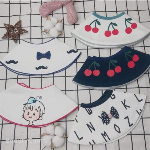 Baby saliva towel cotton bib bib can be customized custom embroidery name baby creative gift