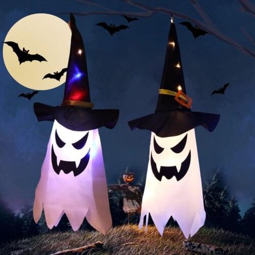 LED Light Ghost Windsock Halloween Darden Decoration Scene Layout Props Home Decorations Outdoor Festival Party Supplies