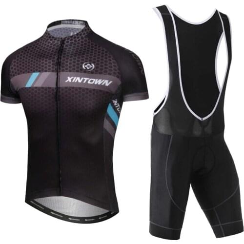 YOCENE Wholesale Black Men Triathlon Jersey Set Summer Breathable E-Bike Clothes High Quality High Elasticity Motorbike Wear